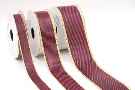 Глибока бордова плетена стрічка_AI